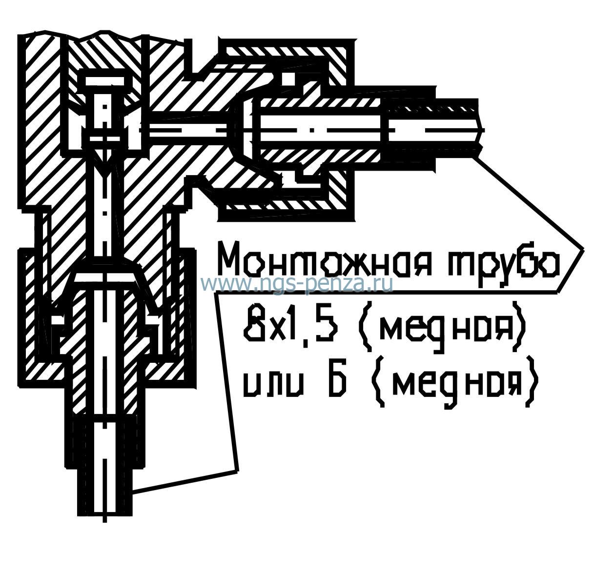 Схема клапана АЗТ-10-4/250 (КС-7104-01) 