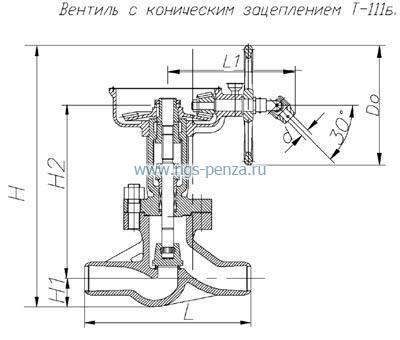 Схема клапана Т-111б 