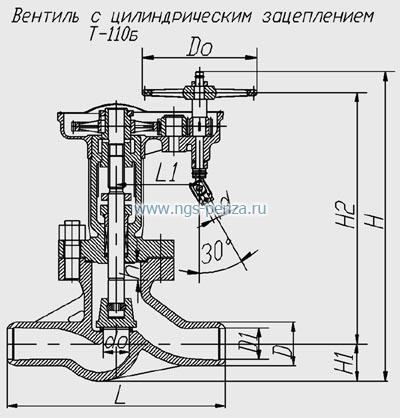 Схема клапана Т-110б 